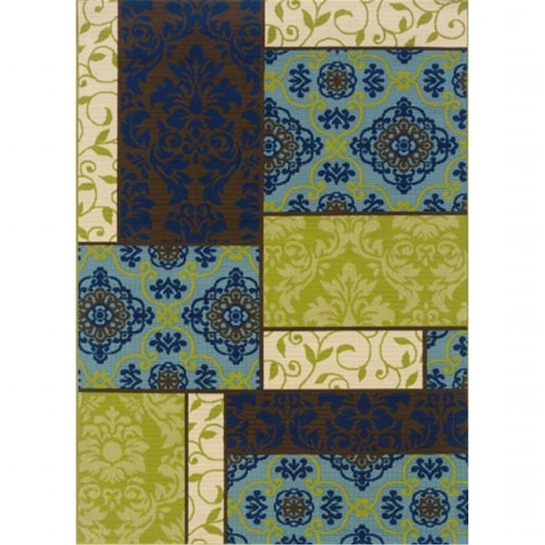 Sphinx By Oriental Weavers Rug, Caspian 3066V 9x13 Rectangle - Brown/ Blue-Polypropylene C3066V259396ST - main